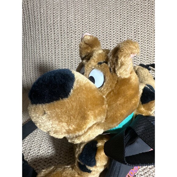 Vtg Scooby Doo Plush Backpack w/ Adjustable Straps & Zippered Mini Storage Bag - Picture 1 of 7